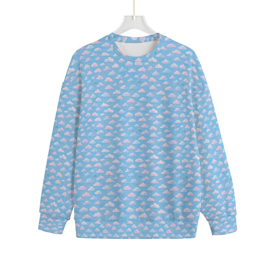 Unisex Drop-shoulder Knitted Fleece Sweater - view 1