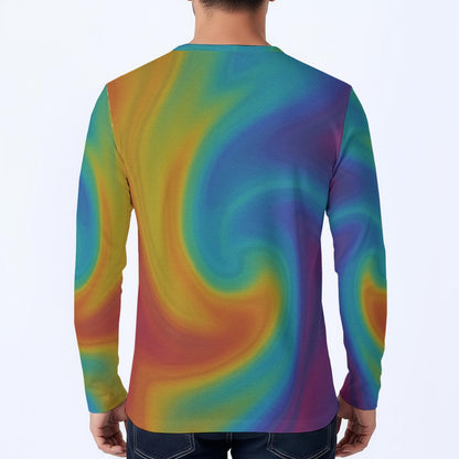 Men's Classic Long-Sleeve Henley Shirt