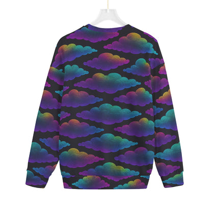 Unisex Drop-shoulder Knitted Fleece Sweater - view 2