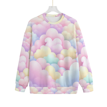 Unisex Drop-shoulder Knitted Fleece Sweater - view 1