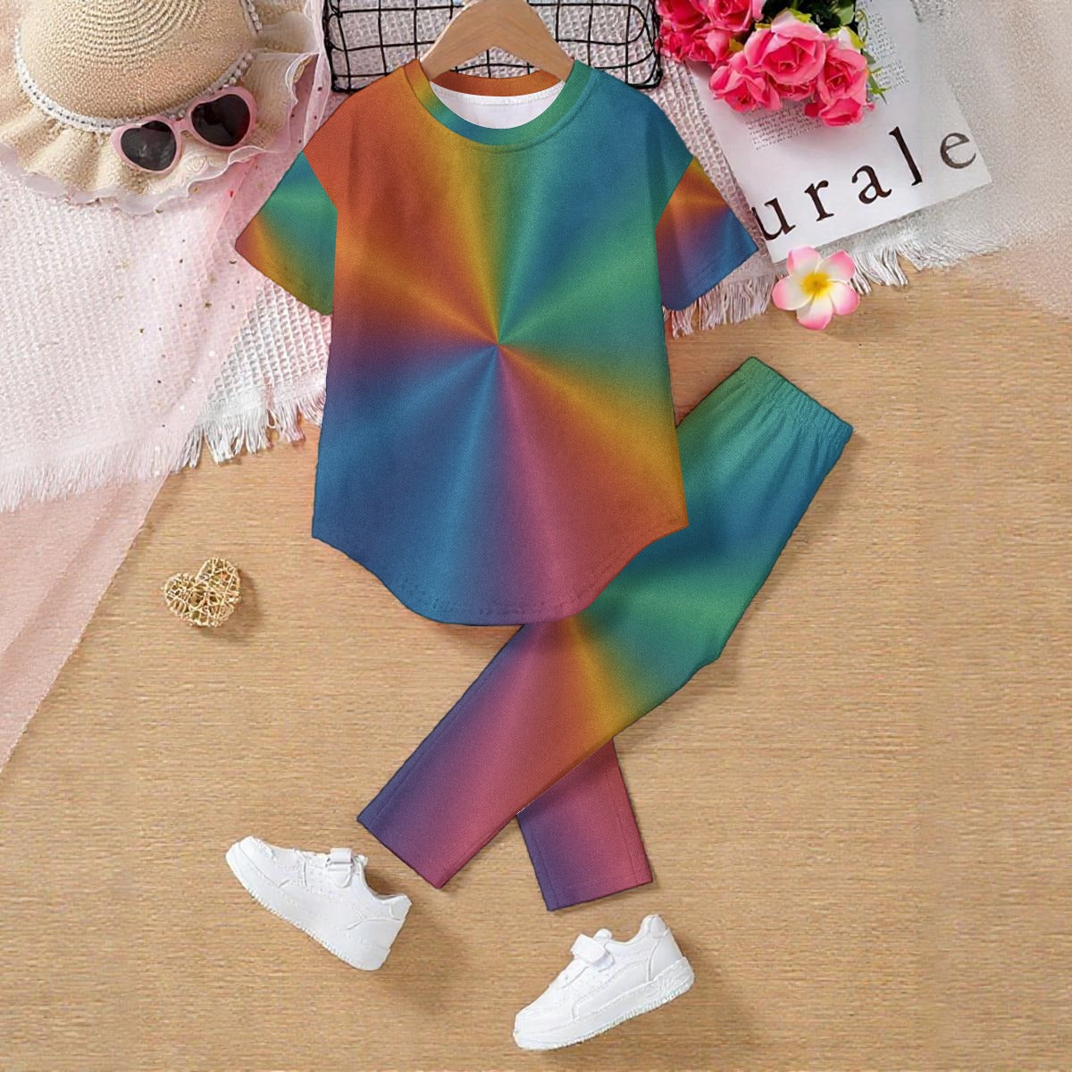 Unisex Kids' Casual Top and Pants Set