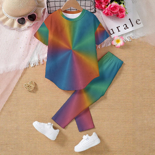 Unisex Kids' Casual Top and Pants Set