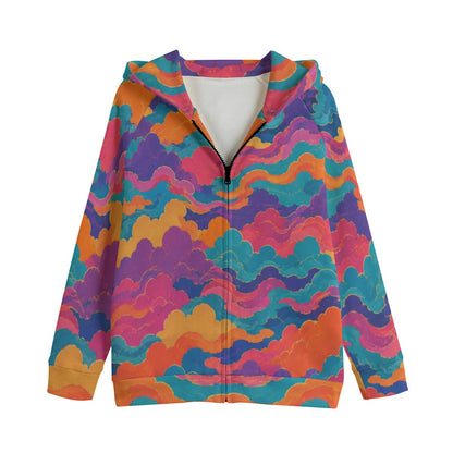 Kid's Zip Up Raglan Sleeve Hoodie | 310GSM Cotton