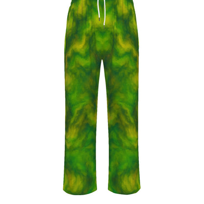 Unisex Knitted Fleece Wide Leg Pants