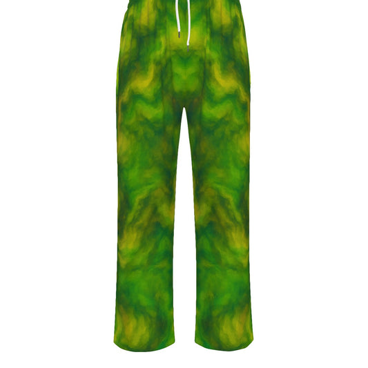 Unisex Knitted Fleece Wide Leg Pants