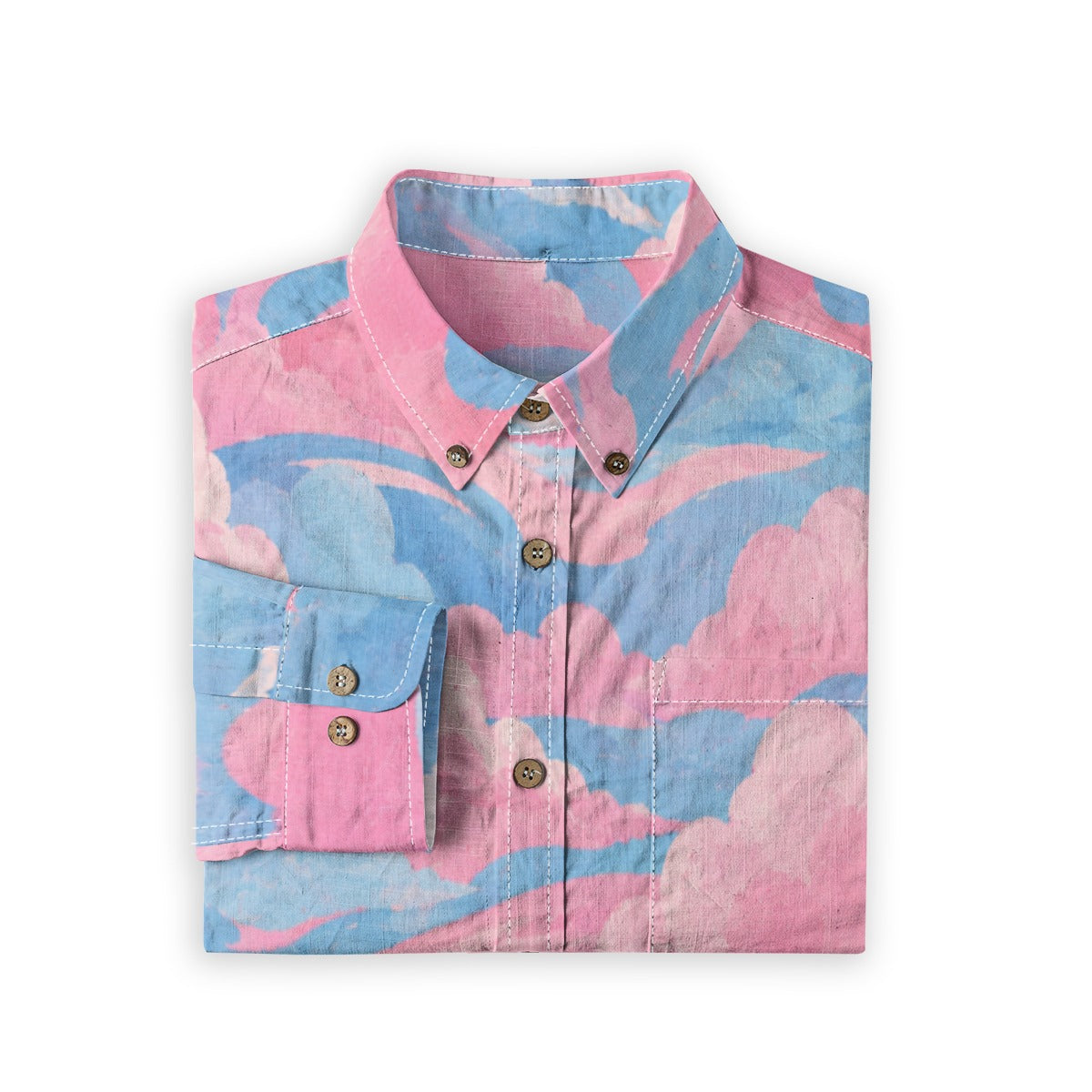 Men's Casual Lapel Long Sleeve Shirt|125GSM Cotton