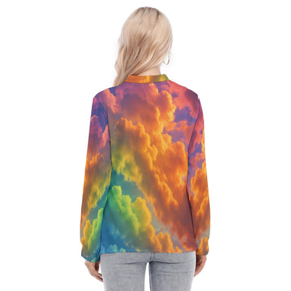 Women's Long Sleeve Blouse With Button Closure