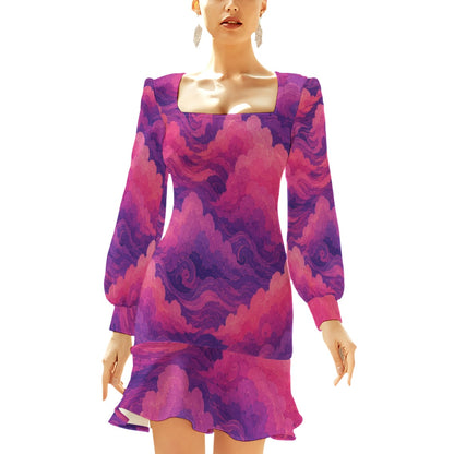 Women's Ruffle Hem Skinny Dress by O’Nimbus
