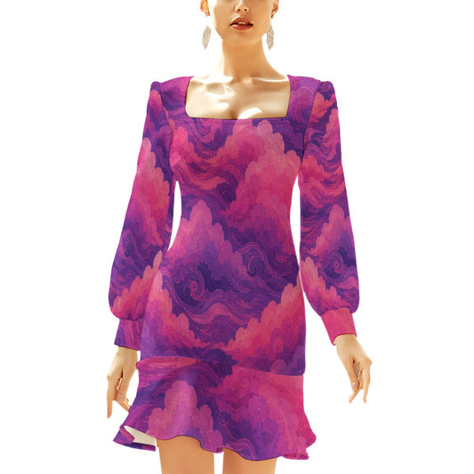 Women's Ruffle Hem Skinny Dress by O’Nimbus