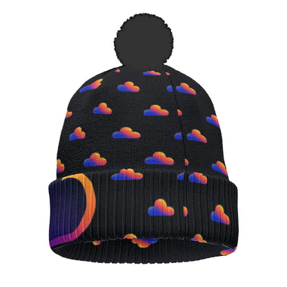 Unisex Knitted Hat With Pom-Pom