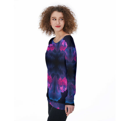 Women's Off-Shoulder Sweatshirt