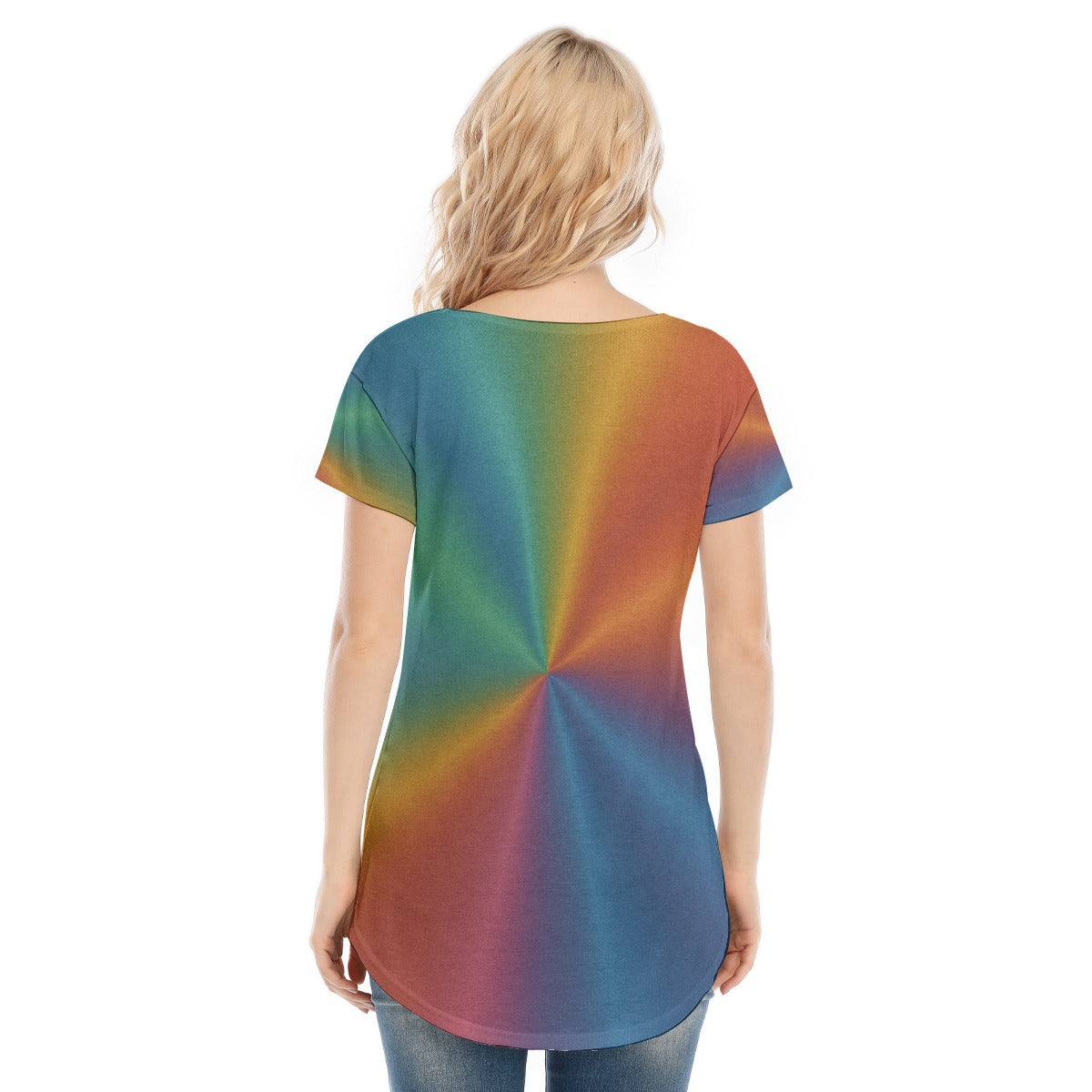 Women's V-neck Short Sleeve T-shirt