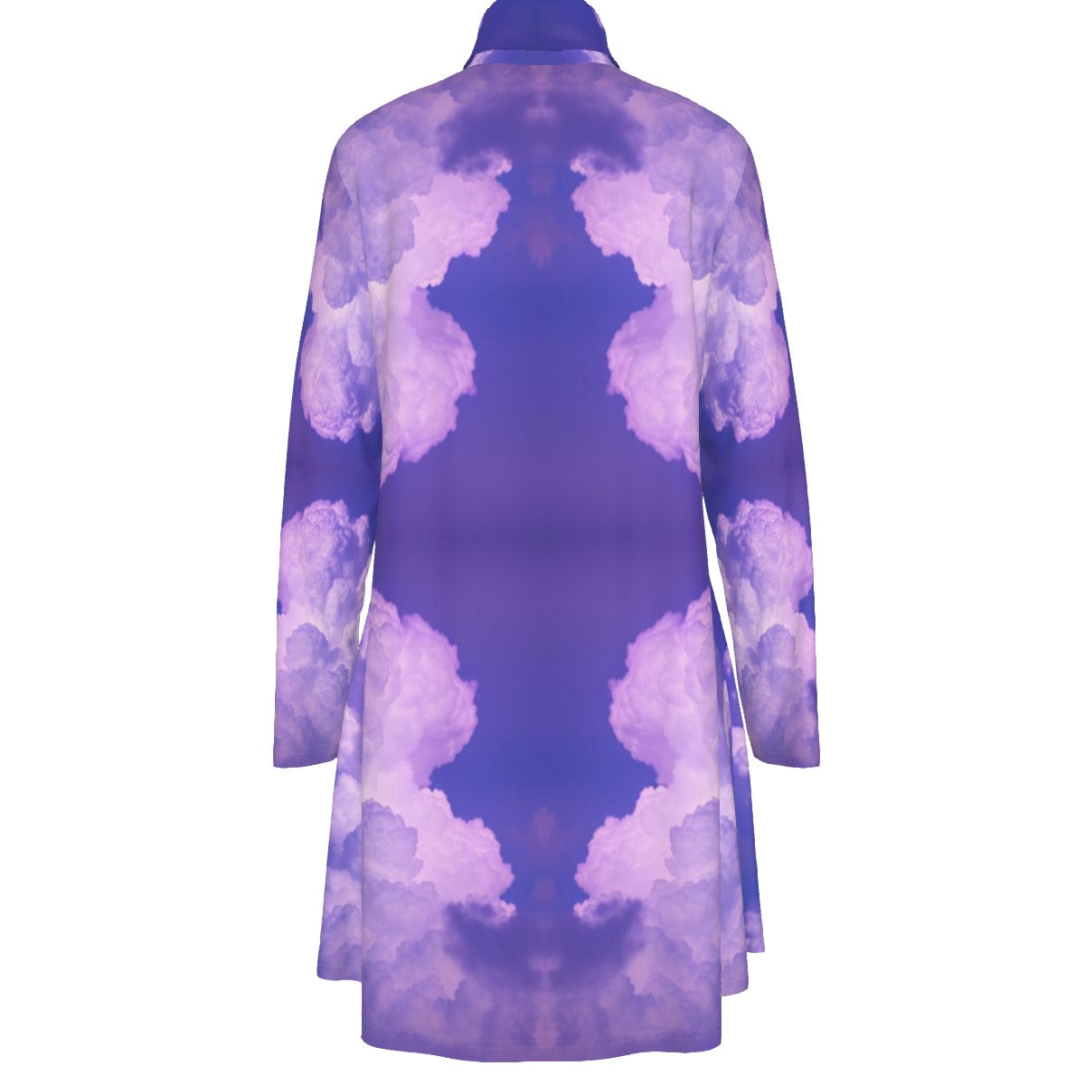 Women's High Neck Dress With Long Sleeve