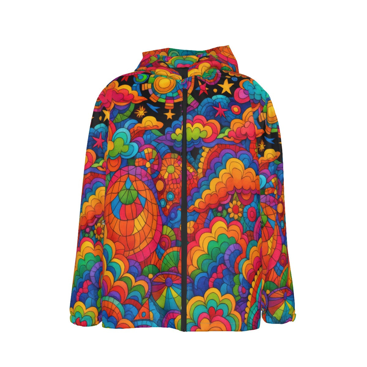 Men's Hooded Zipper Windproof Jacket