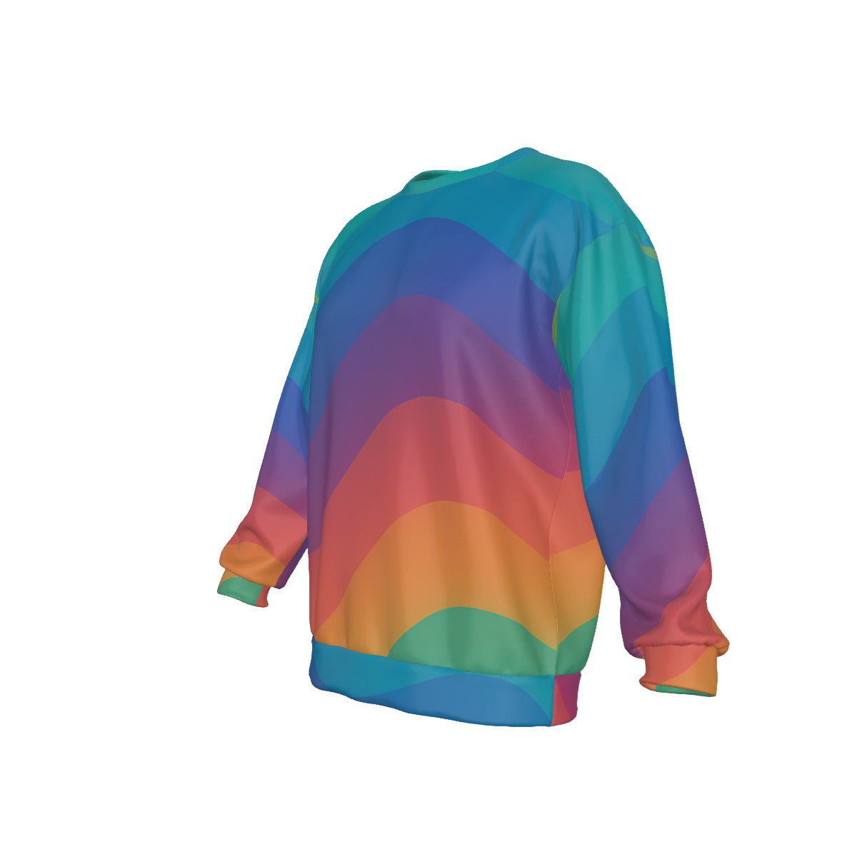 Men's Drop Shoulder Round Neck Long-Sleeved Sweatshirt