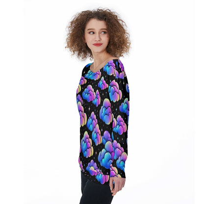 Women's Off-Shoulder Sweatshirt