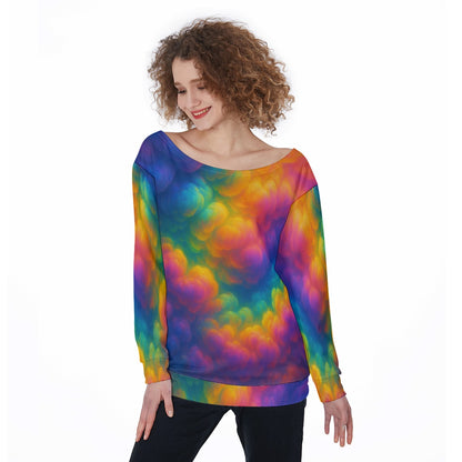Women's Off-Shoulder Sweatshirt
