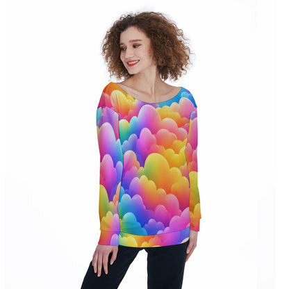 Women's Off-Shoulder Sweatshirt