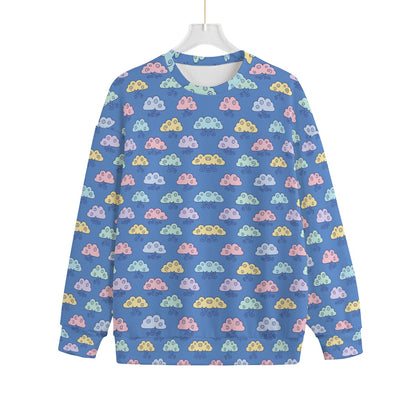 Unisex Drop-shoulder Knitted Fleece Sweater - view 1