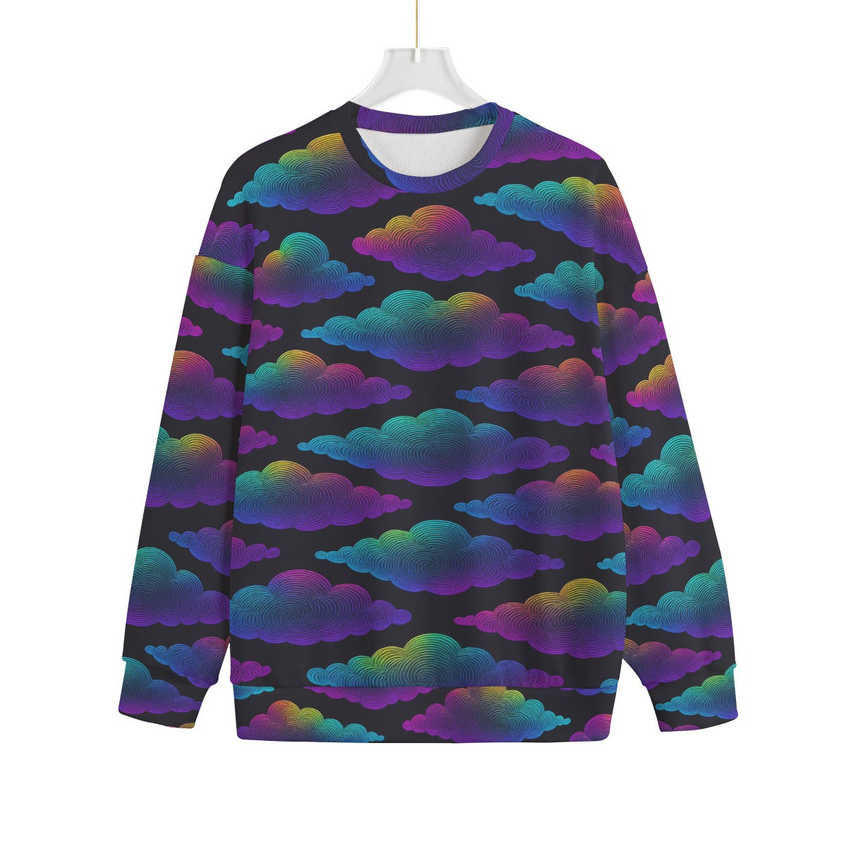 Unisex Drop-shoulder Knitted Fleece Sweater - view 1