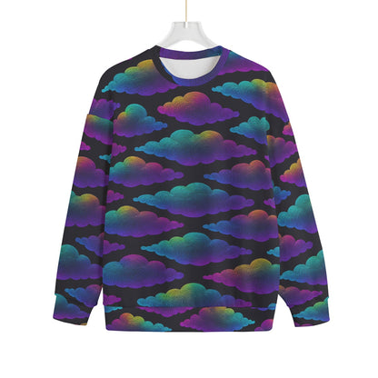 Unisex Drop-shoulder Knitted Fleece Sweater - view 1