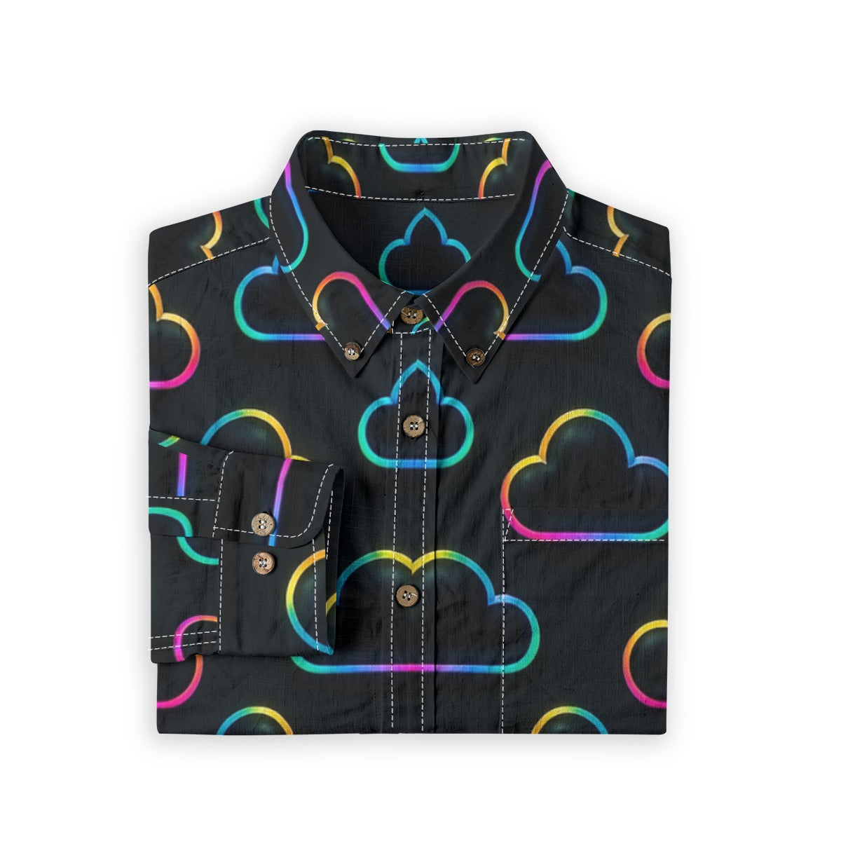Men's Casual Lapel Long Sleeve Shirt|125GSM Cotton