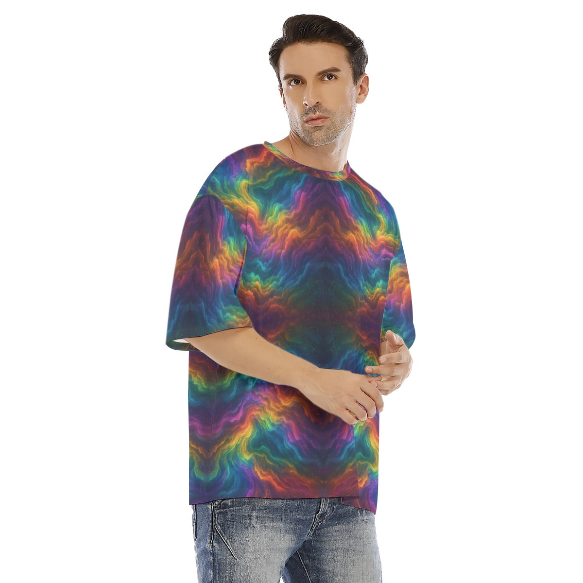 Men's Drop Shoulder T-shirt With Short Sleeve