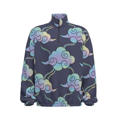 Unisex Turtleneck Zippered Sweatshirt