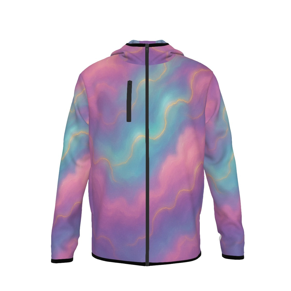 Men's Stylish Hoodie with Thumb Hole Design - view 1