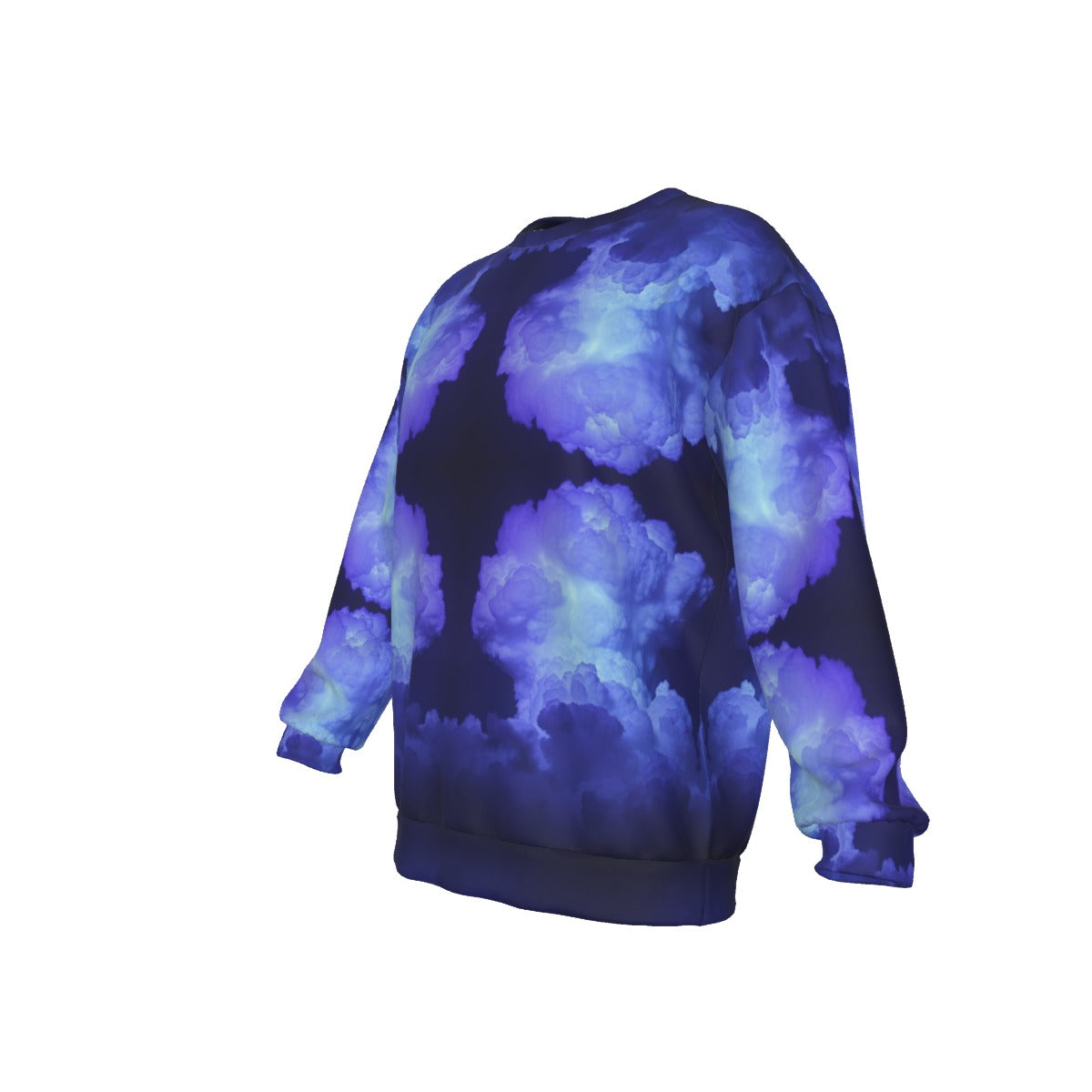 Men's Drop Shoulder Round Neck Long-Sleeved Sweatshirt