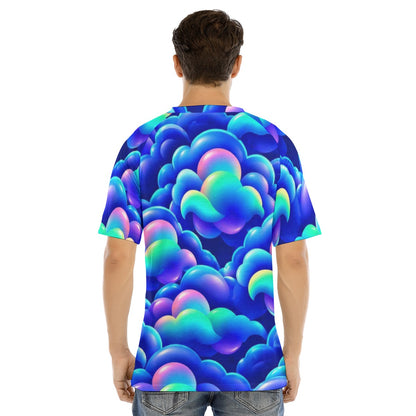 Men's Raglan Sleeve T-shirt With Button Closure