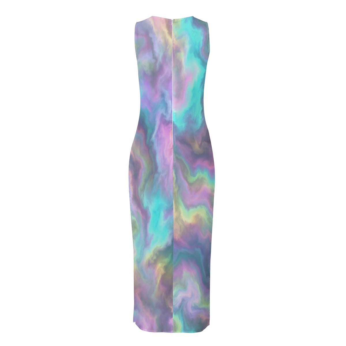 Women's Beach Perspective Chiffon Sleeveless Dress