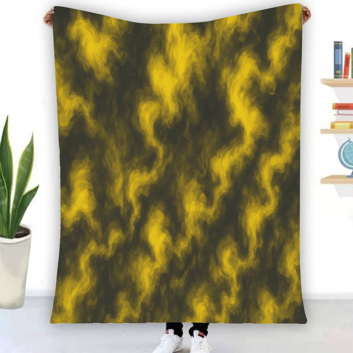 Unisex Single-Side Printing Flannel Blanket