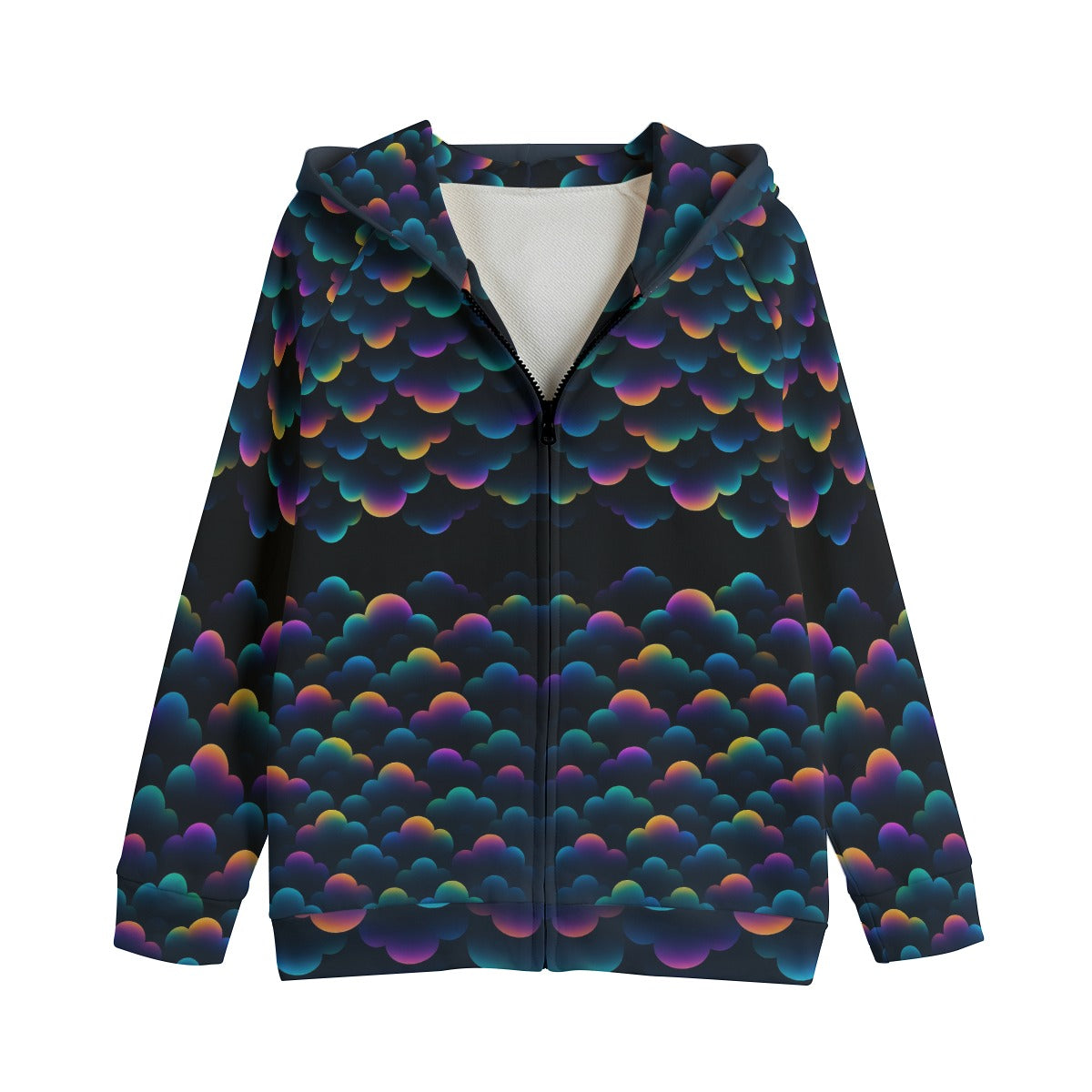 Unisex Kid's Zip Up Raglan Sleeve Hoodie | 310GSM Cotton