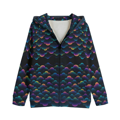 Unisex Kid's Zip Up Raglan Sleeve Hoodie | 310GSM Cotton