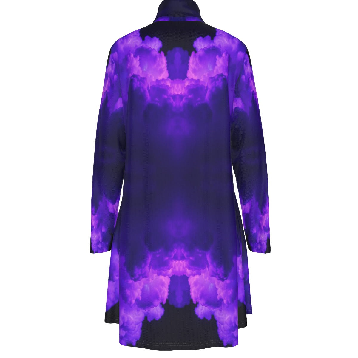 Women's High Neck Dress With Long Sleeve