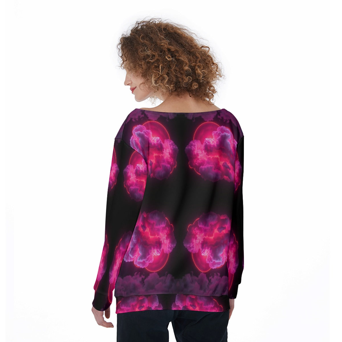 Women's Off-Shoulder Sweatshirt
