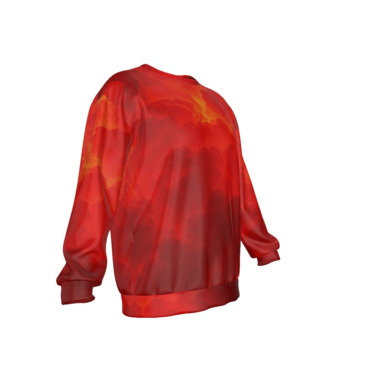 Men's Drop Shoulder Round Neck Long-Sleeved Sweatshirt