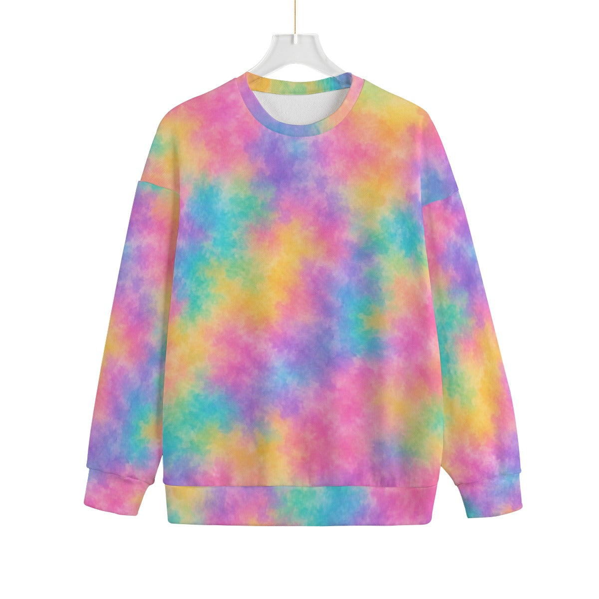 Unisex Drop-shoulder Knitted Fleece Sweater - view 1