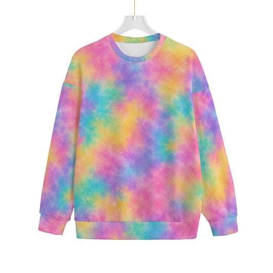 Unisex Drop-shoulder Knitted Fleece Sweater - view 1