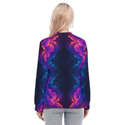 Women's Long Sleeve Blouse With Button Closure