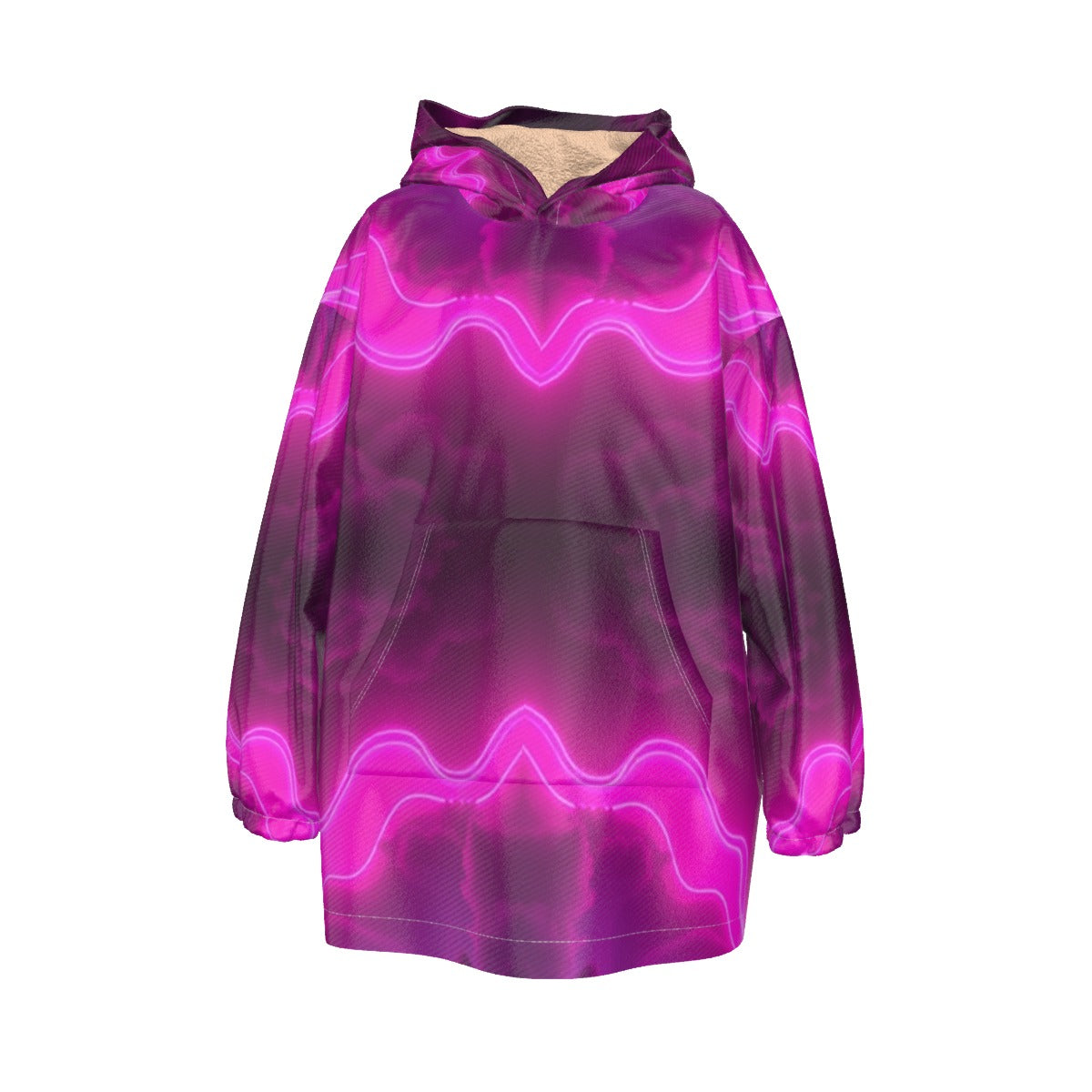 Unisex Kid's Sherpa Fleece Hoodie Blanket