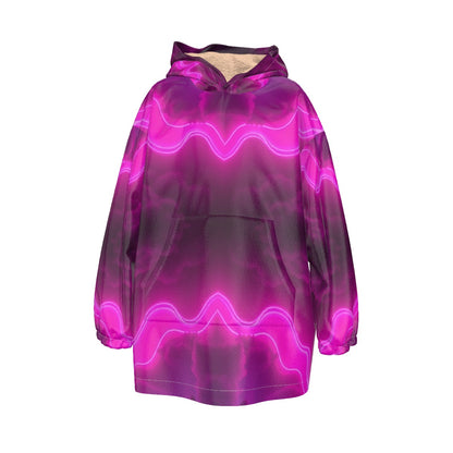 Unisex Kid's Sherpa Fleece Hoodie Blanket