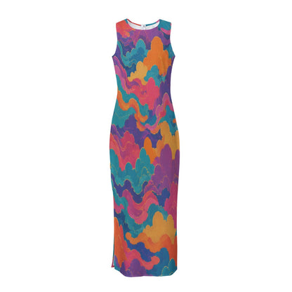 Women's Beach Perspective Chiffon Sleeveless Dress by O’Nimbus