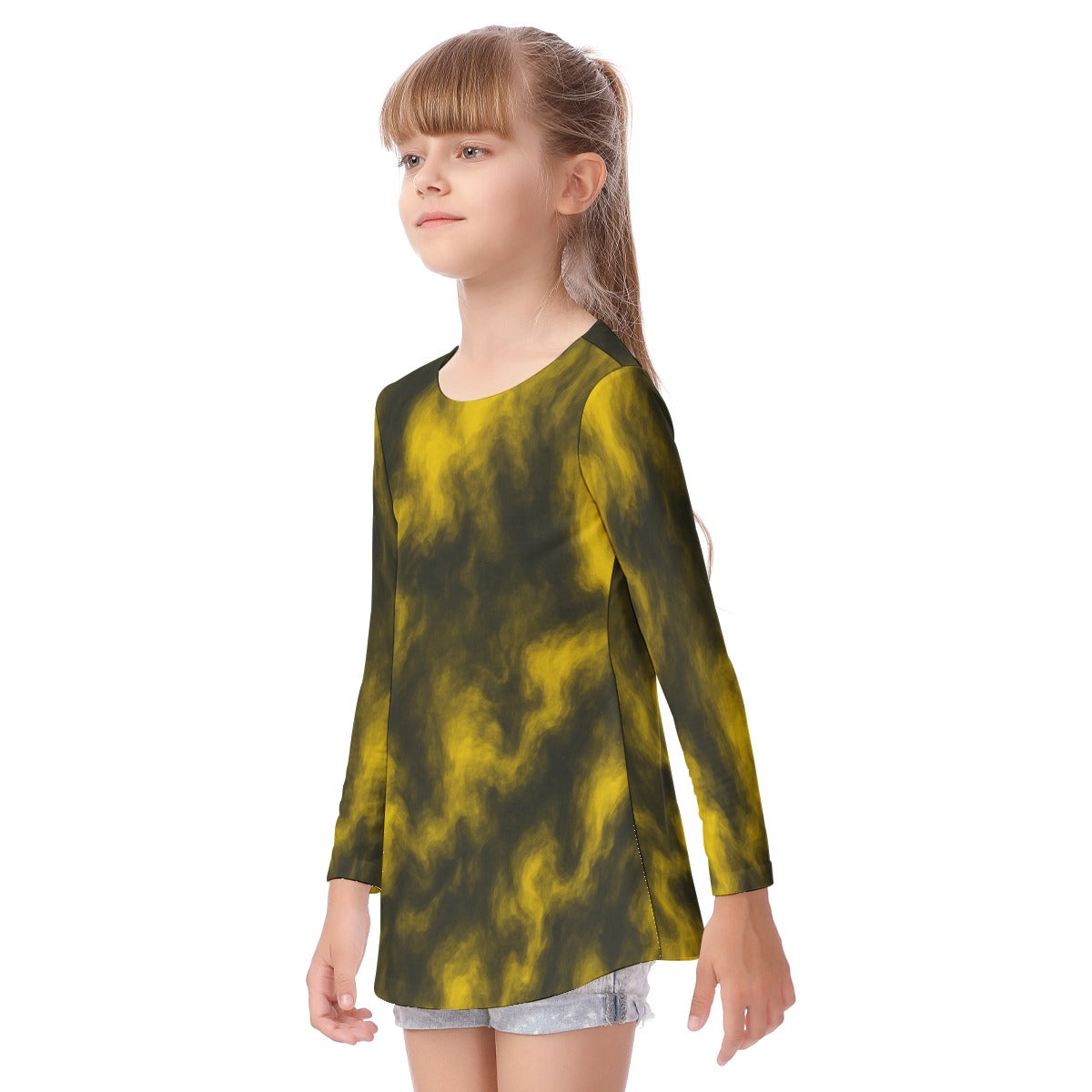 Unisex Kid's Long Sleeve O-neck T-shirt