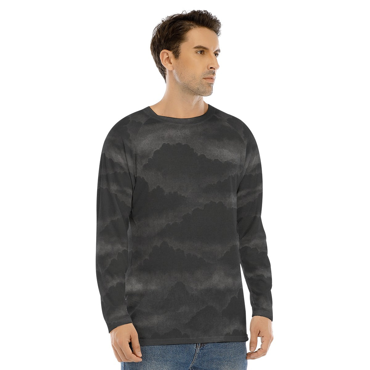 Men's Long Sleeve T-shirt With Raglan Sleeve