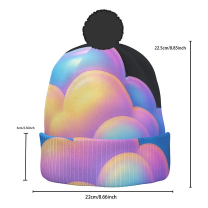 Unisex Knitted Hat With Pom-Pom