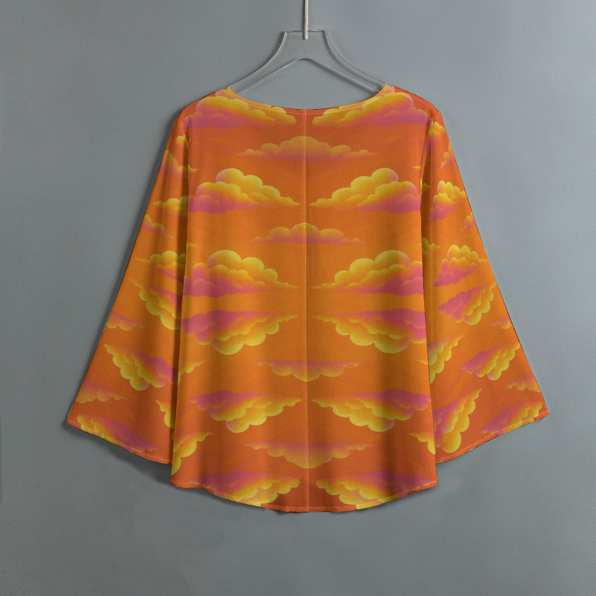 Women's V-neck T-shirt With Irregular Hem