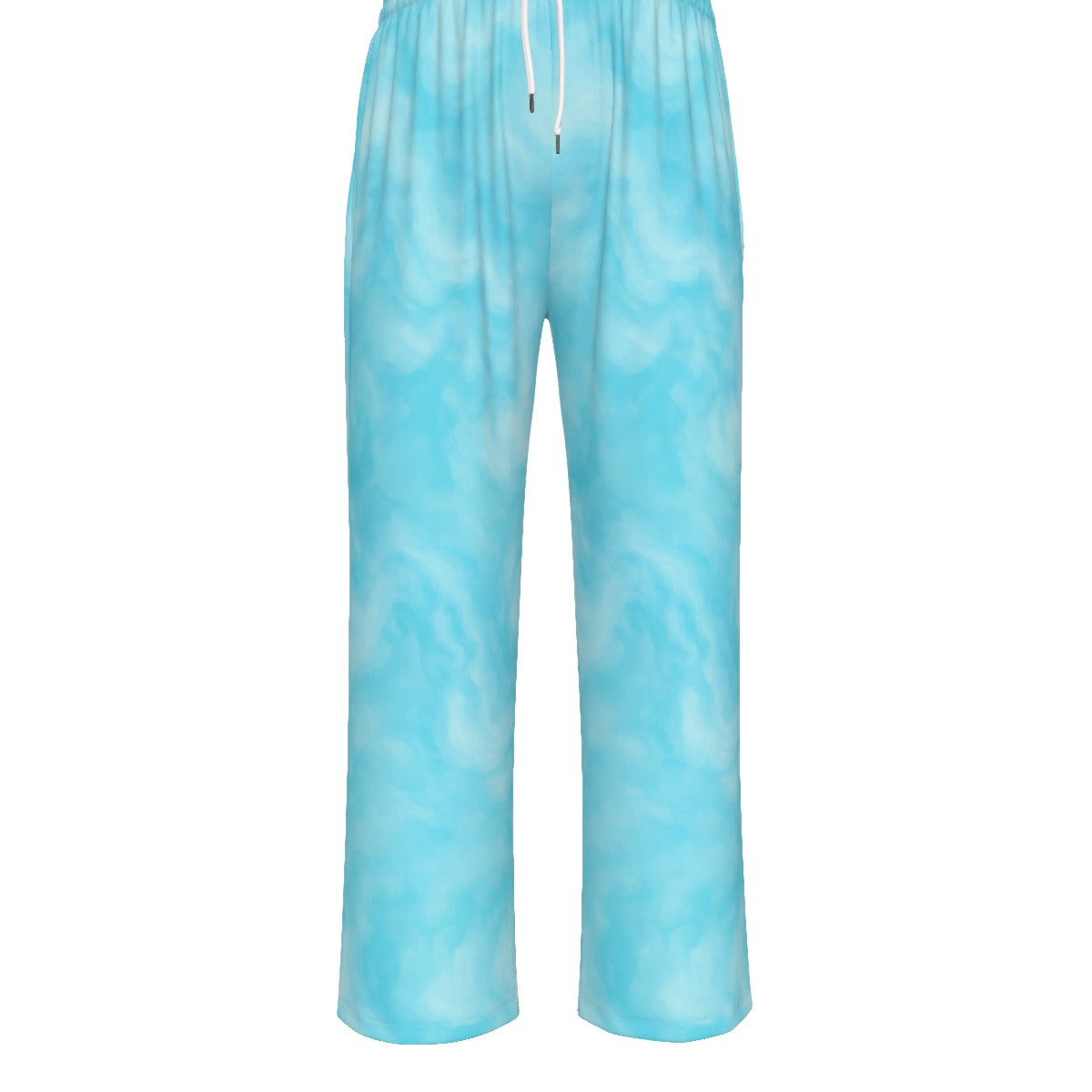 Unisex Knitted Fleece Wide Leg Pants