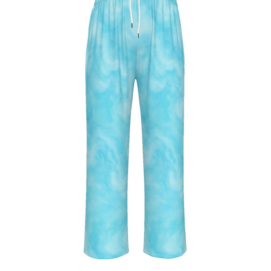 Unisex Knitted Fleece Wide Leg Pants